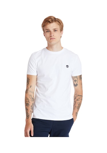 Timberland Ss Dunstan Rıver Jersey C Beyaz Erkek Kısa Kol T-Shirt