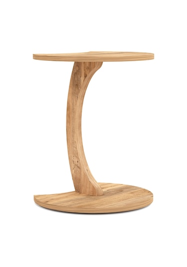 Jet Tekerlekli C Sehpa Koltuk Sehpası Yan Sehpa Zigon Sehpa Servis Sehpası Atlantik Çam