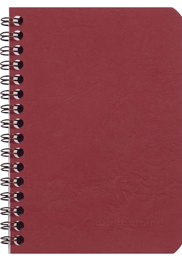 Clairefontaine Age Bag Wirebound 9x14 Çizgili Defter Bordo 785962c
