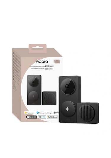 Aqara Akıllı Görüntülü Kapı Zili Hub G410 Siyah Ch-c09d-s Apple Home Destekli -