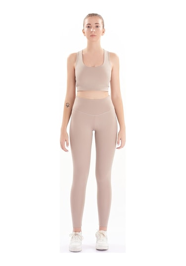 Josejuan Kadın Tayt Uzun Toparlayıcı Yüksek Bel 7101-taş Taş