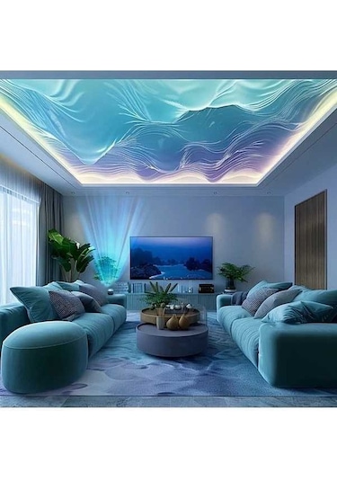 Fastbuy Siyah Yeşil Süper Dalgası Usb Uzaktan Kumandalı Ayarlanabilir Renkli Işık Projeksiyon Ünitesi