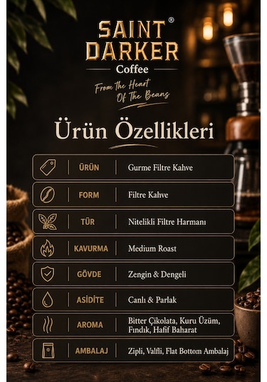 Saint Darker Gurme Filtre Kahve 250 G