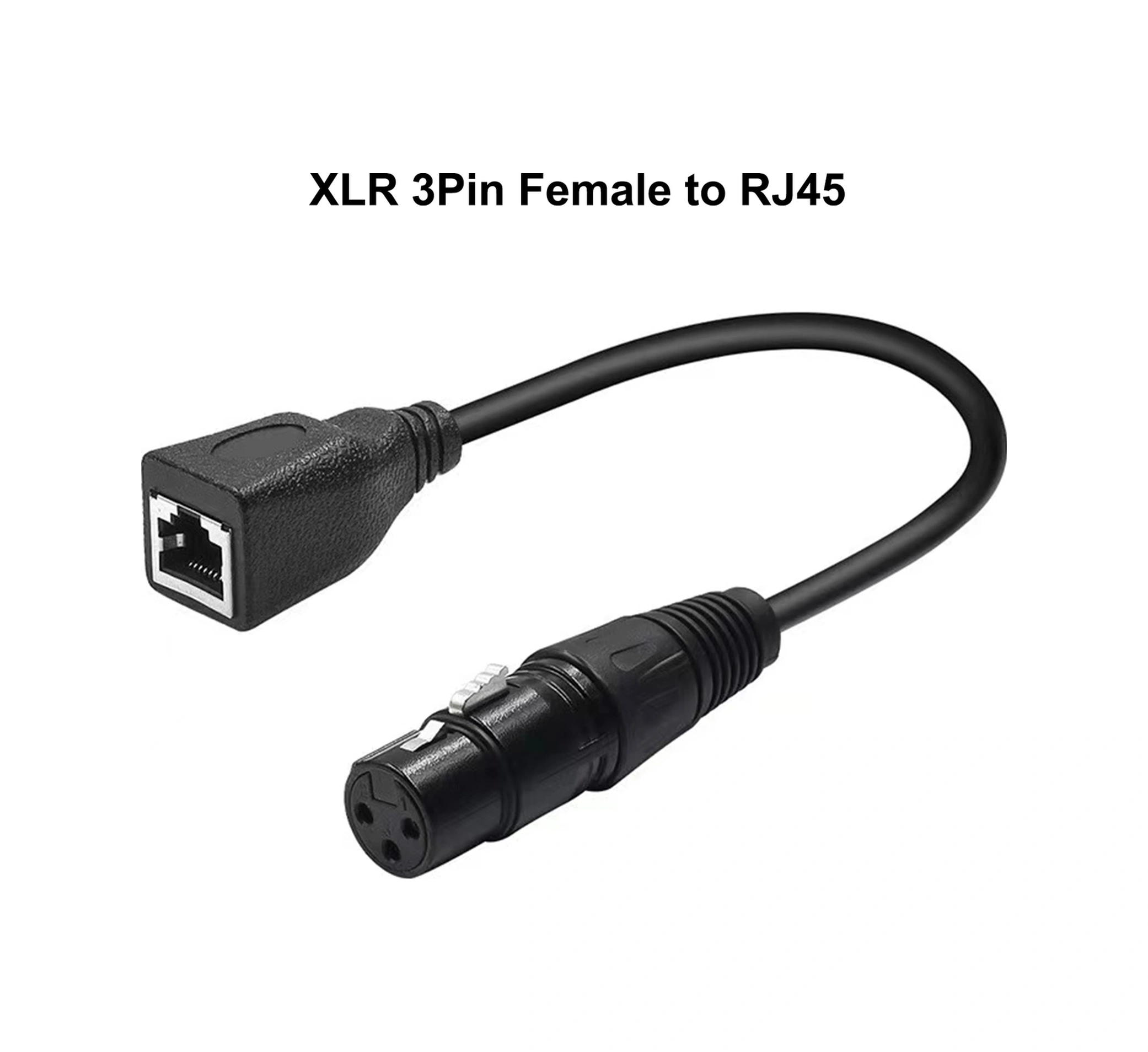 Folinda Dmx Sahne Işığı Sinyal Transferi İçin 3 Pin Xlr Erkek/dişi Rj45 Adaptör Kablosu Çift Paket - Ethernet Dönüştürücü Kabloları Diğer