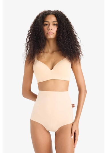 Defacto Ten Rengi Yüksek Bel Slip Korse-fall İn Love E4742ax25smbg392 Bej