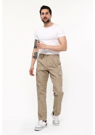 Uniprom Tokyo Model Outdoor Taktical Pantolon, Taktik Pantolon, Ripstop Kumaş Bej