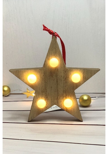 Yıldız Led Işıklı Yılbaşı Ağaç Süsü Gün Işığı