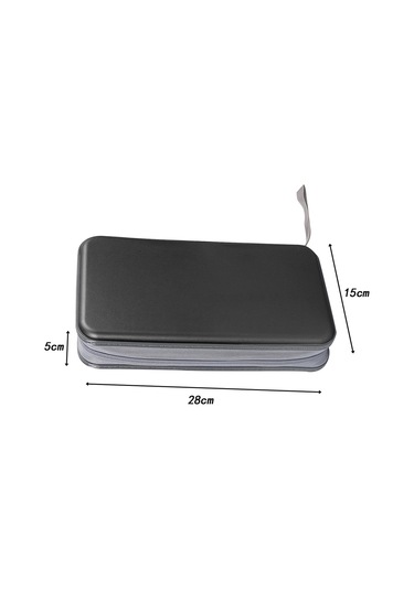 Suntek Araba Video Seyahat Ofis Siyah Için Cd Saklama Kutusu