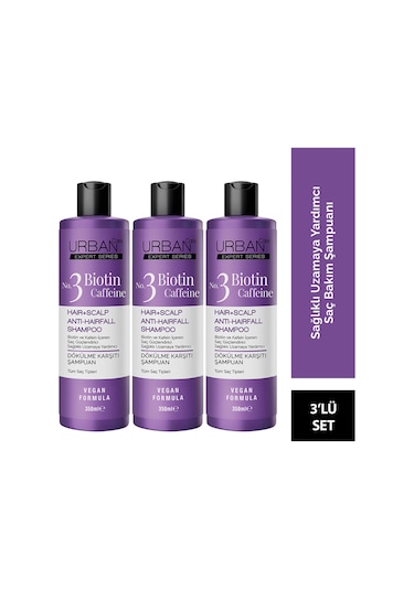 Urban Care Expert Biotin & Kafein Şampuan 3 x 350 ML