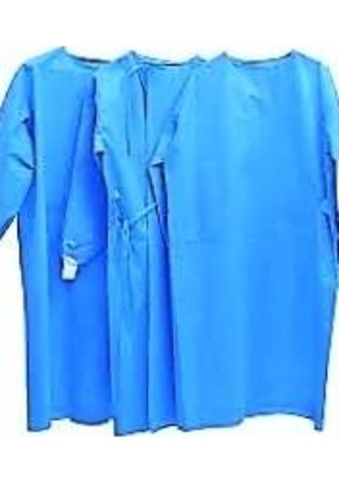 Tek Kullanımlık Hastane Doktor Önlük Mavi 50 Adet