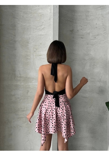 Puantiyeli Etek Pembe