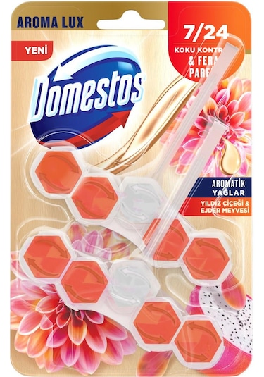 Domestos Wc Blok 5'li Güç Lüx Ejder Meyvesi