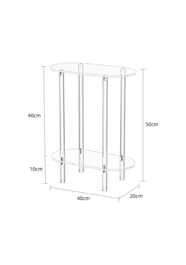 Suntek Akrilik Küçük Masa 2 Katlı Restoran Otel Ofisi Için