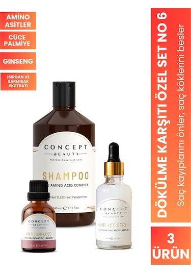 Concept Beauty Dökülme Önleyici Özel Bakım Seti No: 6