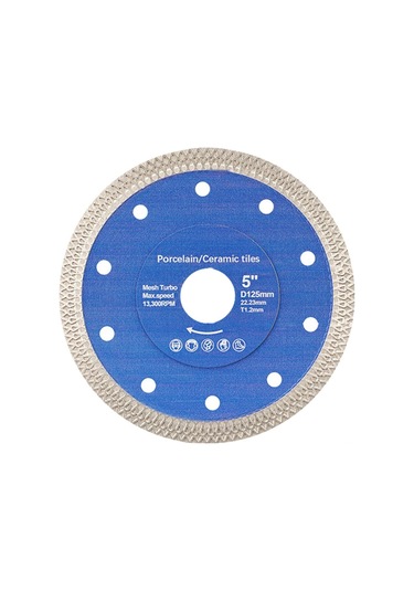 Vkemall Mermer, Granit, Fayans Ve Seramik Kesim İ&ccedil İn Dayanıklı Testere Bı&ccedil Akı - 125x22,23 Mm 5 İn&ccedil