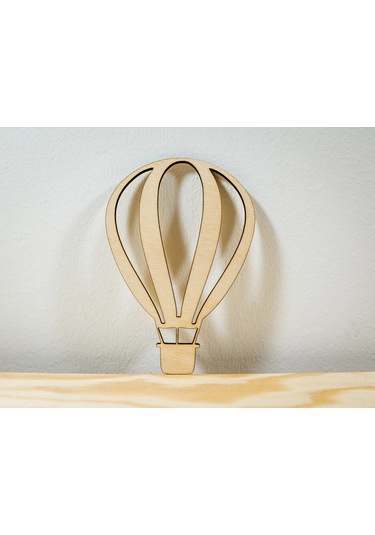 2'li Balon Konsept Tasarım Bebek Odası Çocuk Odası Kapı ve Duvar Süsü Dekorasyon Açık Kahverengi