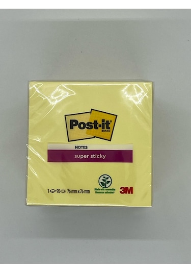 3m Post-it Super Sticky Sarı 90 Yaprak 76mm 76mm