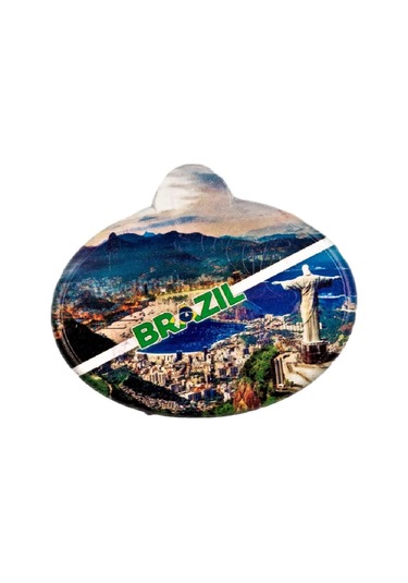 Brezilya Rio De Janeiro Temalı Oval Magnet
