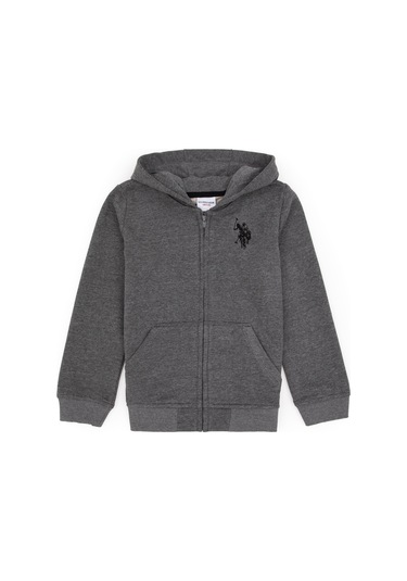U.s. Polo Assn. Erkek Çocuk Antrasit Melanj Hırka Örme 50316706-vr081 Antrasit Melanj