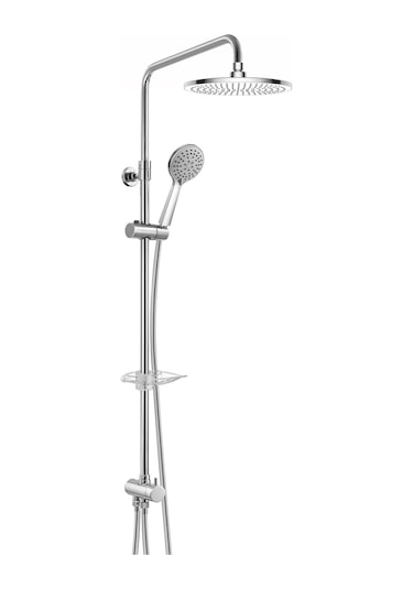 Eca Niobe Teleskobik Kolonlu Banyo Tepe Duş Seti Yuvarlak Takım 102158039 Krom