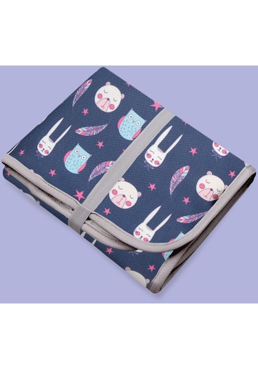 Anne Bebek Bakım Örtüsü Alez Yenidoğan Alt Açma Değiştirme Purple Organizer Pedi Minderi ÇiftTaraflı