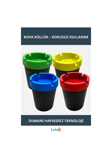 Dumansız Taşınabilir Kova Küllük
