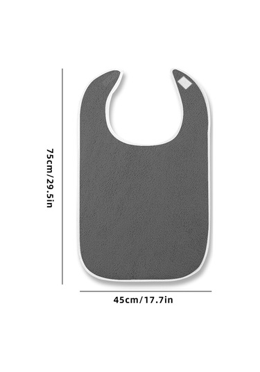 Yifomall Yaşlılar İçin Kirlenmeye Dayanıklı Mutfak Apronu - Yemek Örtüsü, Boyun Koruması Ve Bakıma Uygun Gri Renkli Bakım Torbası