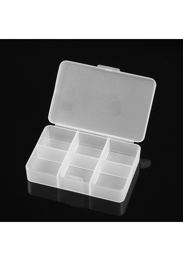 Mufunye 6 Bölmeli Pp Plastik İlaç Kutusu, Taşınabilir, Ev Ve Doğa Etkinlikleri İçin, Şeffaf, Syc-303