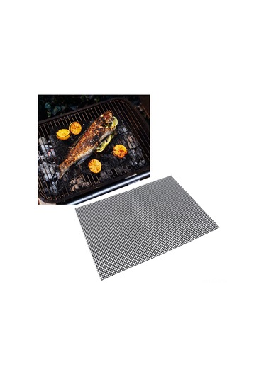 Fosenze Gril Ve Fırın İçin Teflonlu Anti Yapışkan Izgara Matı - 30x40cm Siyah, Yemek Güvenliği, Isı Dayanıklı, Kolay Temizlenir Diğer