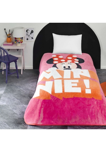 Lisanslı Disney Minnie Mouse Classic Tek Kişilik Battaniye 000000001000049688 Çok Renkli