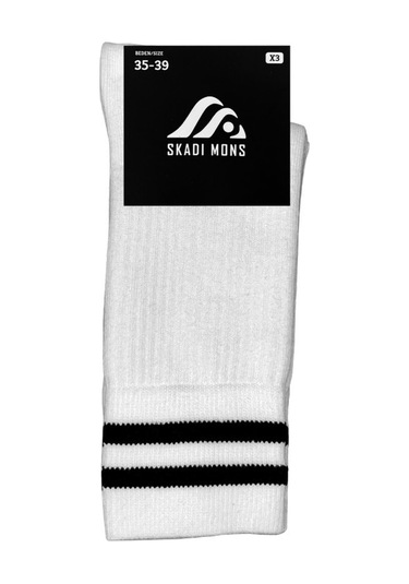Skadi Mons Tennis 2 Pack Unisex Beyaz Çorap 1605030423-100 Beyaz