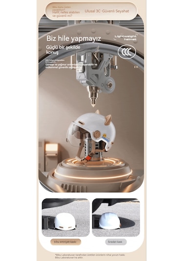 Eternal Luck 3c Kulak Koruma Sıcaklığı Four Seasons Elektrikli Araç Kaskı Beyaz