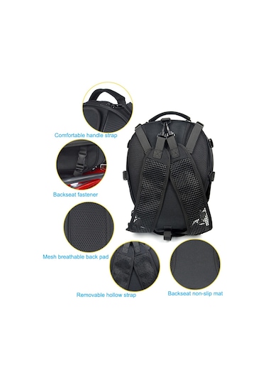 Hallow Motosiklet Kask Çantası 11-MC-0102 Gri Etiket