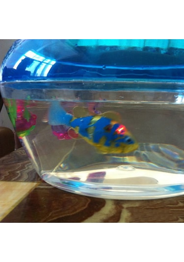 Youmex Yüzebilen Işıklı Elektrikli Akvaryum Balığı - Ev Kullanıma Uygun, Kolay Kullanımlı, Dayanıklı Materyalden Yapılmış Oyuncağı