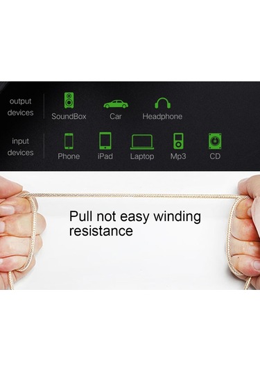 Sones Av01 3,5 Mm Erkek - Erkek Dirsek Ses Kablosu, Uzunluk: 50 Cm