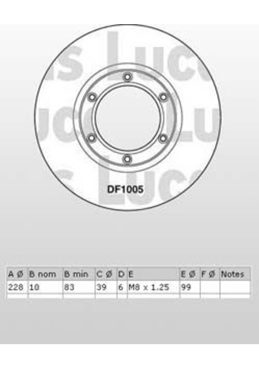 Bendix Disk Fren Aynası Ön 561043 R12 KNO-BENDİX-561043