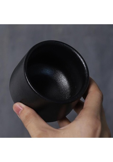 Suntek Çömlekçilik Çin Çay Bardağı İşgal Siyah-bir Siyah Bir