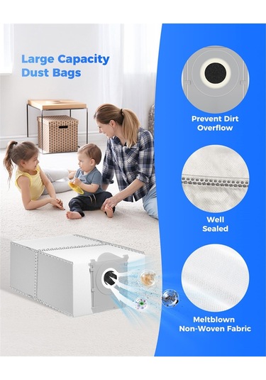 Junzhuodianpu Ecovacs Deebot T50 Omni/t50 Pro Omni Robot Süpürge Yedek Parçaları Ana Fırça, Yan Fırça, Paspas, Filtre Ve Toz Torbası Dahil.