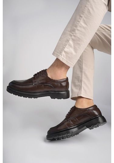 Muggo Norman Garantili Günlük Klasik Hakiki Deri Casual Rahat Ortopedik Kalın Taban Erkek Ayakkabı Kahverengı Kahverengi Muggo Norman Garantili Günlük Klasik Hakiki Deri Casual Rahat Ortopedik Kalın Taban Erkek Ayakkabı Kahverengı Kahverengi