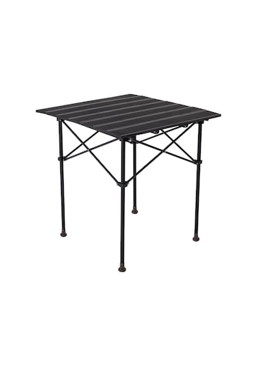 Mynila Esneme Engelleyen Roll Bar Destekli + Taşıma Çantalı Katlanır Kamp ve Piknik Masası - Siyah