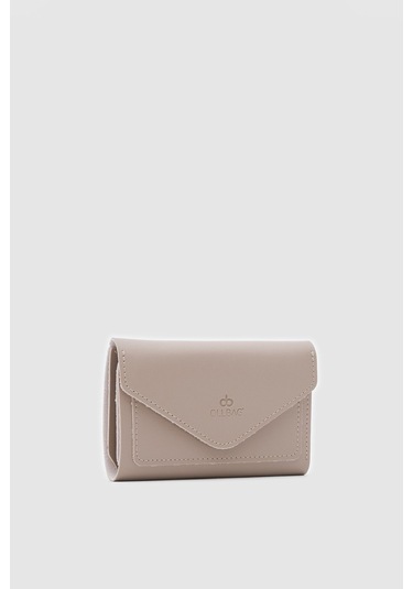 Zarf Detaylı Nakit Ve Bozuk Para Bölmeli Bayan Cüzdan-krem Krem