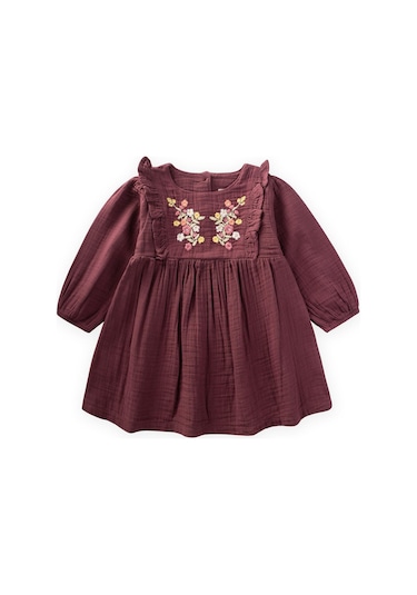 Elbise 1-10 Yaş Mürdüm MÜRDÜM