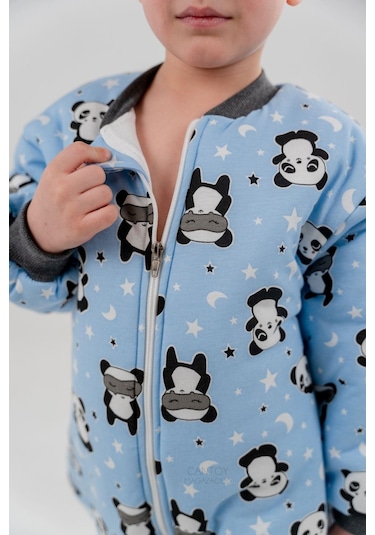 Erkek Bebek 2.5 Tog Desenli Uyku Tulumu 2 Yaş Mavi
