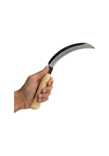 6364 Ahşap Saplı Testere Dişli Mini Hasat Orak