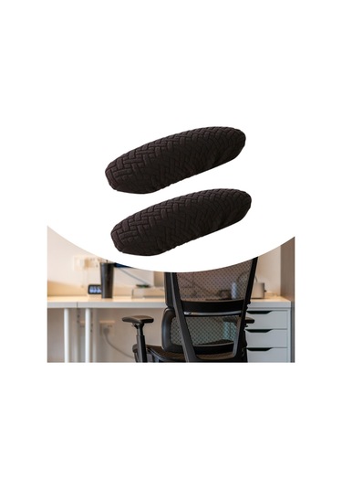 Suntek 2 Adet Ofis Koltuğu Kol Dayama Kılıfları Siyah