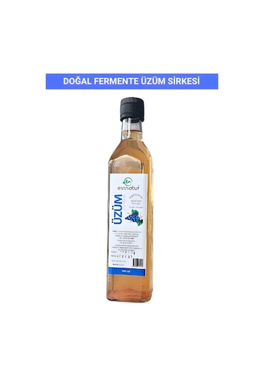 Einnatur Doğal Fermente Üzüm Sirkesi %100 Saf Katkısız 500 ML
