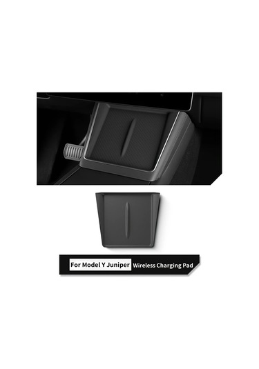 Dashanshop Tesla Model 3 2024 2025 Model Y 2025 Juniper Kablosuz Şarj Pedi Siyah