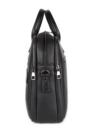 Deri Evrak Çantası Laptop Bölmeli 15.6" 8683255013739 Siyah