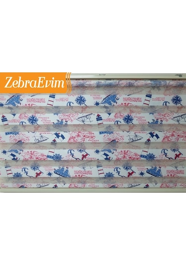 Gemici Desenli Zebra Stor Çocuk Perde