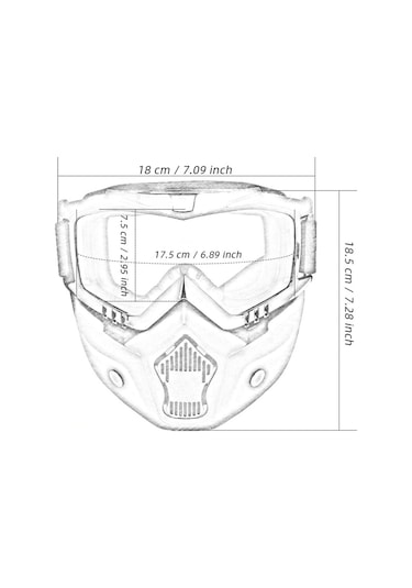Tex 710 Jet Kask Maskesi, Jet Kask Maskesi (322711977)